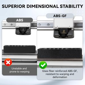 เส้นใยพิมพ์ 3 มิติ ABS GF ขนาด 1.75 มม. เสริมใยแก้ว 10% วัสดุพิมพ์ 3 มิติ ความแข็งแรงสูง ทนทานต่อแรงกระแทก - Product Image 6