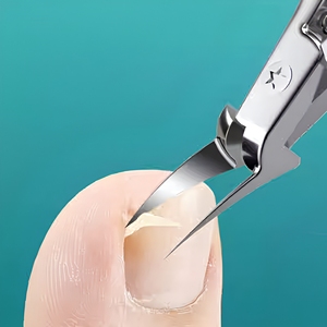 Ciseaux à ongles en acier inoxydable à lame courbée, poignée ergonomique, pliable, outil de manucure et de pédicure - Product Image 2