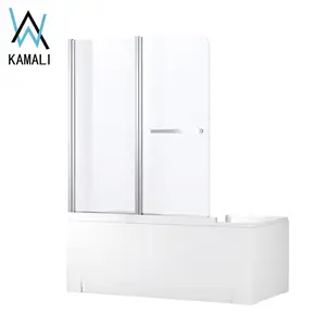 Customized Factory Price Kamali Shower Bathtub Screen Hinge Shower Bathtub Screen Customized Bathroom Screen