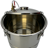 Cuve de Fermentation en Acier Inoxydable pour la Fabrication de Bière et de Vin à Domicile, 20 Litres