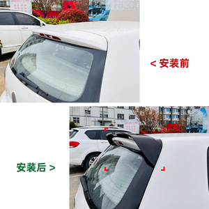 Oddingtoff Rear Wing Top Spoiler Carbon Fiber Texture ABS Volkswagen Golf 6 MK6 <b>Trunk</b> Modification - Product Image 4