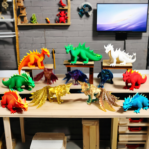 Rapid Prototype 3D Printing Services Decompression Nine Tailed Fox Toy Action Figure Multi-Jointed Movable - Product Image 2