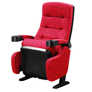 Silla de cine Itsuken Furniture Y107 con estructura metálica, portavasos y reposabrazos para uso en cine. - Product Image 5