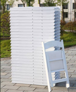 Wholesale Top Quality Outdoor Foldable <strong>Chair</strong> Wedding Event Plastic Wimbledon Garden <strong>Chairs</strong> White Resin <strong>Folding</strong> <strong>Chair</strong> - Product Image 3