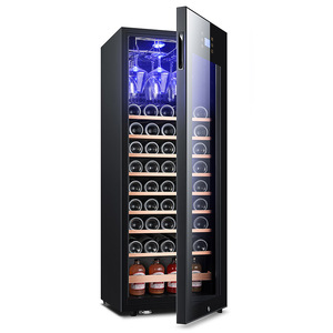 Enfriador de <span class=keywords><strong>vino</strong></span> de fábrica Cocina e independiente 158L Compresor inversor Enfriador de <span class=keywords><strong>vino</strong></span> 53 Botellas bar nevera para el hogar - Product Image 2