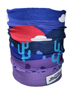 Blue Wove Cloth Sublimation Custom Design Printed Headbands Bandana Tube for Promotional Lanyards
