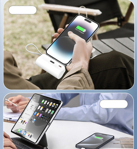 Cargador Portátil Compacto de 5000mAh con Cables de Carga Integrados y Conector Tipo-C, con Indicador Luminoso de Energía - Product Image 5