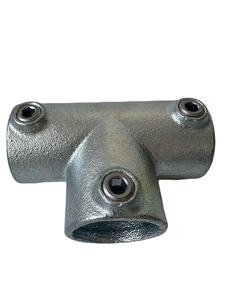 Connecteur de raccord de tuyau rond galvanisé flexible Collier de serrage structurel Raccords de serrage à clé - Product Image 2