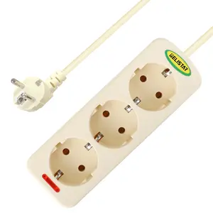 Extension Socket 3 Way Without Grounding EU UK Standard With 2/3/5 Meters Cable Electrical Power Strip