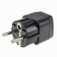 Adaptateur d'alimentation universel neuf, prise US EU 3/2 broches, type B, prise Euro, sortie AC, certifié CE, téléphone portable, noir