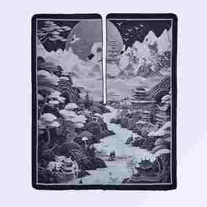 Écharpe rétro Talma pour femme, automne-hiver, voyage, photographie, camping, imitation cachemire et coton, chaude, ambiance extérieure - Product Image 3