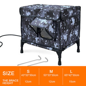 Wetterfestes und Isoliertes Katzenhaus für Draußen, mit Fluchttür und Magnetverschluss für Alle Jahreszeiten - Product Image 5