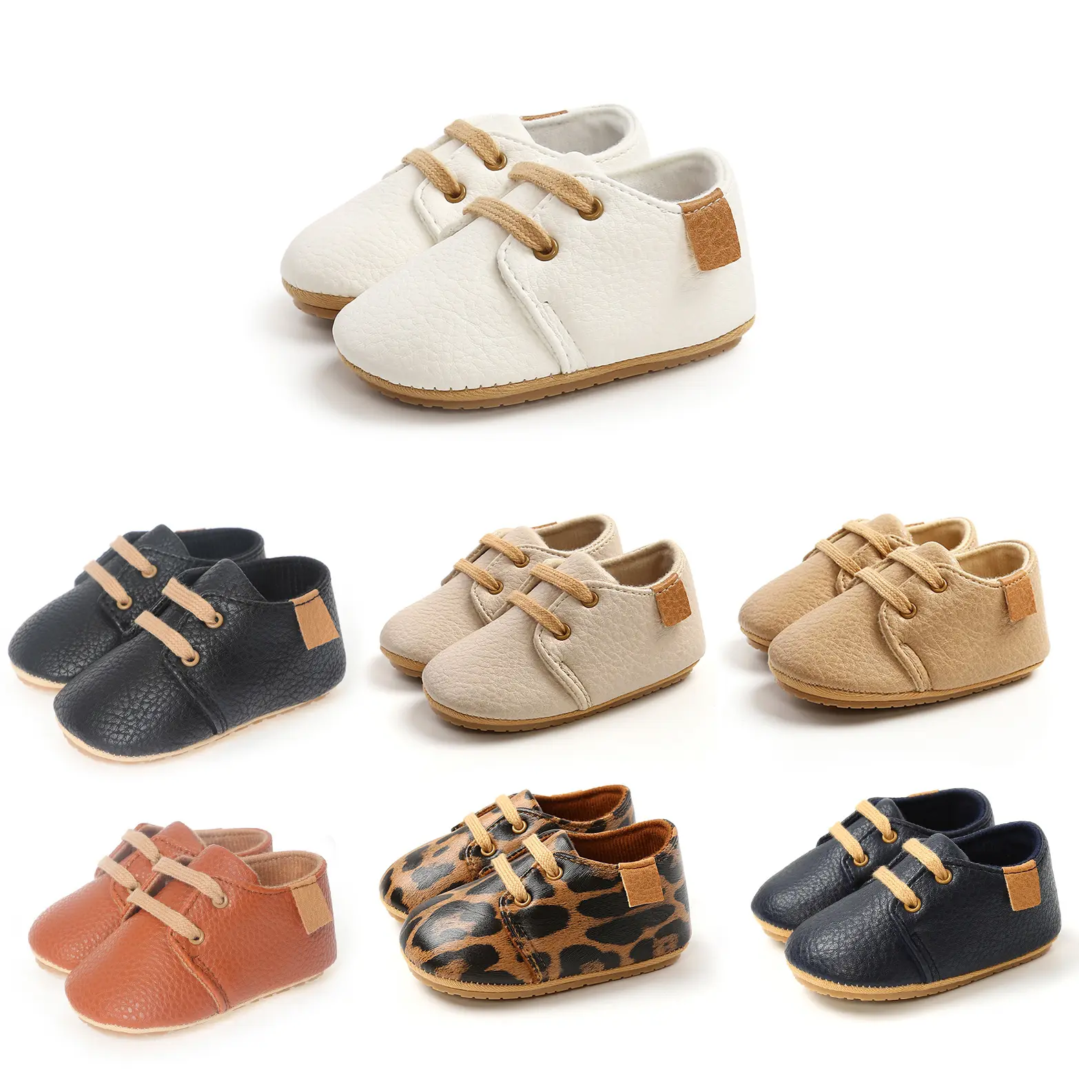 Chaussures en cuir pour bébé fille garçon chaussures pour premiers pas chaussures rétro en caoutchouc antidérapantes pour bébé chaussure en caoutchouc antidérapante pour enfant en bas âge