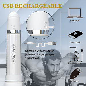Pompa per il Pene Elettrica Ricaricabile USB di Alta Qualità, in Silicone e Materiale ABS, Dispositivo per l'Ingrandimento del Pene Maschile - Product Image 2