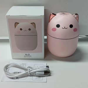 Mini humidificador de aire de 250ml con bonito difusor de Aroma, luz nocturna, niebla fría para dormitorio, hogar, coche, purificador de plantas para uso doméstico - Product Image 5