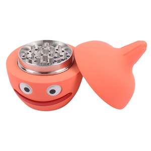 Smoke Shop Smile Aleación de zinc 70mm Molinillo de hierbas de plástico Magnético Manual Dientes afilados Especias secas Molinillo de tabaco para fumar - Product Image 3