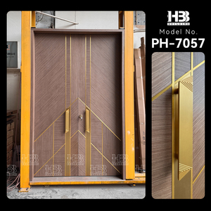 <span class=keywords><strong>Porte</strong></span> Interne Personalizzate per <span class=keywords><strong>Casa</strong></span> Moderna, Design a Doppia Anta per Soggiorno, Porta in Legno Massello - Product Image 3