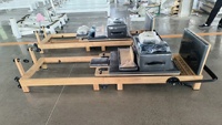 Machine de Pilates Reformer en Bois de Chêne Pliable, Réglable, Portable, Équipement de Fitness Commercial pour Studio et Salle de Sport, Logo Personnalisé OEM