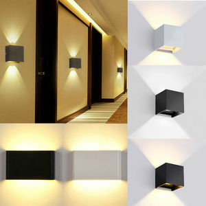 Modern LED 6W Wall Lamp up Down <strong>Sconce</strong> Lighting Black White 85-265v Wall <strong>Lights</strong> for Home Hotel Office Balcony - Product Image 1