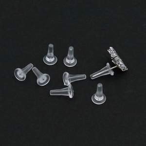 Tapones transparentes para los oídos, tapones de silicona, pasadores para los oídos, cubiertas protectoras, tapas antipinchazos para los oídos, tapones traseros para pendientes, anticaída - Product Image 1