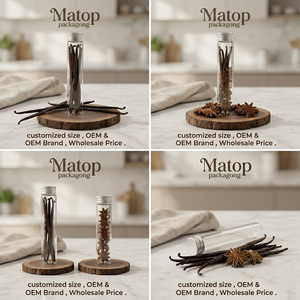 Fioles Flacons en <span class=keywords><strong>Verre</strong></span> pour Vanille Longs Tubes <span class=keywords><strong>à</strong></span> <span class=keywords><strong>Essai</strong></span> <span class=keywords><strong>avec</strong></span> Bouchons en Aluminium, 18x180 mm et 20x200 mm - Product Image 5