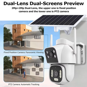 Cámara Solar CMOS NKIWI de Doble Lente y 4G, 10MP, Gran Angular de 360°, Grabación de 24 Horas, Inalámbrica, Tipo Domo PTZ, Fácil Instalación - Product Image 5