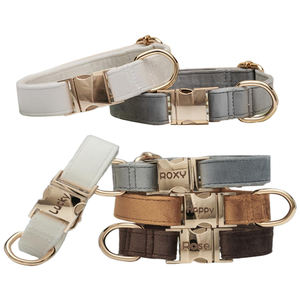 فاخر أنيق نمط صلب ناعم مخملي طوق كلب حجم رقبة قابل للتعديل مع نقش مخصص للكلاب والكلاب الكبيرة للقطط - Product Image 2