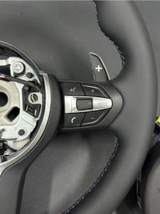 Volant sport en fibre de carbone pour voiture série <span class=keywords><strong>M</strong></span>, volants en cuir avec chauffage pour <span class=keywords><strong>BMW</strong></span> F11 F20 F21 F22 F30 F31 - Product Image 4
