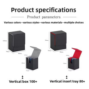 Boîte de rangement pour cartes de jeu en cuir PU de fabrication originale, support de rangement pour cartes de jeu MTG YuGiOh Poke Mon - Product Image 4