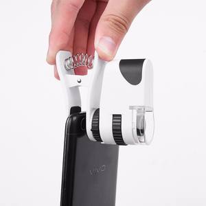 60X Mini lampe rechargeable universelle à lumière LED/UV Loupe de poche Loupe <span class=keywords><strong>Microscope</strong></span> intelligent pour télé<span class=keywords><strong>phone</strong></span> portable - Product Image 3