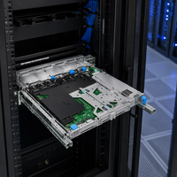 Server Rak R260 1U Chassis 3.5" CPU 4-Core E-2434 RAM 32GB DDR5 ECC SSD Enterprise 960GB PSU iDRAC9 Server Jaringan