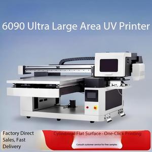 Imprimante à plat UV 60*90cm, 3 têtes <span class=keywords><strong>Epson</strong></span> CMYK+W+<span class=keywords><strong>V</strong></span>, machine d'impression UV LED avec hauteur d'impression de 0-15cm - Product Image 2