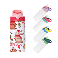 Gobelet isotherme moderne en acier inoxydable de 12 oz pour sublimation, avec couvercle et poignée, pour boissons chaudes, idéal pour les voyages et les enfants - Stock USA