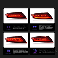 Conjunto de Luces Traseras LED Rojas Completas para Audi TT 8J 2006-2014, Luz de Freno, Señal de Giro Secuencial, Conexión CAN Bus, Plug and Play, Pieza Automotriz