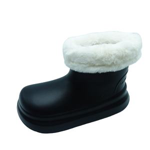 Bottes d'hiver imperméables légères pour femmes, antidérapantes, en EVA, avec doublure chaude en peluche, semelle épaisse, bout fermé, pour la marche en extérieur - Product Image 2