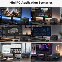 AMD Ryzen 9 R9 9850X3D Mini-Gaming-PC DDR5 M.2 NVME4.0 Kleiner Kompakter Desktop-Server Computer AI Mini-PC