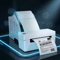 Imprimante d'étiquettes thermiques portable de bureau GTCODESTAR, prix d'usine, rouleau d'autocollants 4x6, imprimante d'étiquettes USB avec support