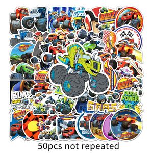 50 Pegatinas de <span class=keywords><strong>Blaze</strong></span> y las Máquinas Monstruo para Niños, para Juguetes, Botellas, Portátiles, Maletas de Viaje, Pegatinas Lindas - Product Image 2