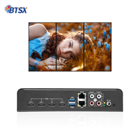 Contrôleur de mur vidéo Bitvisus BIT-VJ-103 1x3 24W RS232 pour écran créatif, rotation à 360°, 1 entrée/3 sorties, 64 Go interne