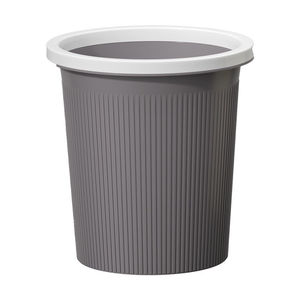 Cubo de basura de gran capacidad, tamaño L, diseño acanalado, para uso en el hogar, dormitorio y baño - Product Image 3