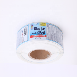 Etiqueta adhesiva de doble cara para botella de Gel impresa a prueba de agua personalizada superventas - Product Image 2