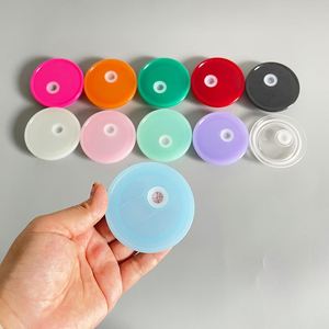 BPA Free Colorful <b>Plastic</b> Lid for 16oz Double Wall <b>Snow</b> <b>Globe</b> Glass Can - Product Image 5