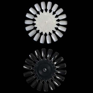 Tabla de colores <span class=keywords><strong>para</strong></span> uñas de forma redonda, 18 puntas, plantilla de rueda <span class=keywords><strong>para</strong></span> manicura, esmalte de Gel UV falso - Product Image 4