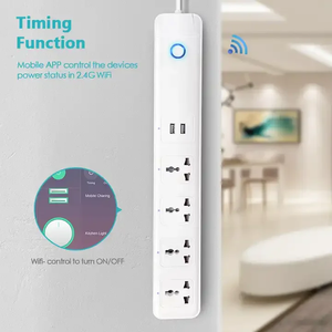 Çok fiş 10A Ac çıkışı dalgalanma koruyucusu güç şeridi ile 2 Usb şarj aleti evrensel akıllı priz şerit - Product Image 6