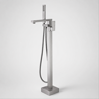 Robinet de baignoire autoportant haut de gamme avec douchette à main, mitigeur de sol en acier inoxydable pour hôtels, complexes hôteliers et villas