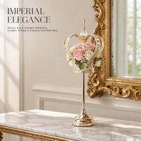 Chandelier en fer à cinq têtes de style européen, de haute qualité, durable, pièce décorative moderne, accessoire de mariage, dîner, restaurant, hôtel