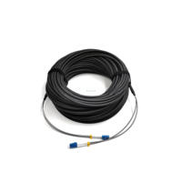 Cordon de raccordement à fibre optique LC-SC duplex extérieur à 2 cœurs avec tube en acier spiralé Sm pour solution FTTH