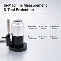 Makinopc M26D-20 Préséteur d'outils CNC 20 mm pour axe Z, en acier inoxydable avec boîtier en aluminium, répétabilité de 0,001 mm