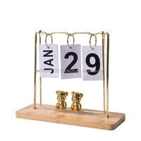 Moderne Simple Ins Vent Ours Page Tournant Calendrier Maison Salon Calendrier De Bureau Décoration Bureau Décorations Créatives