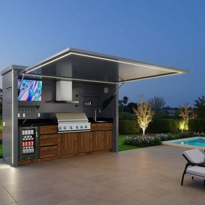 Barbecue all'aperto cucina con forno per Pizza e Bar di lusso in acciaio inox centro di intrattenimento - Product Image 2